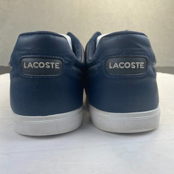 Lacoste Sport Men\'s Blue Leather Shoes Size 13,Lace Up main image 8